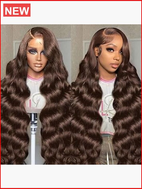 30 Inch Lace Front Wig 200 Density 13X6 HD Body Wave Human Hair Pre Plucked main image 4
